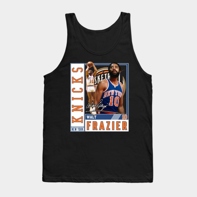 Walt Frazier The Clyde Basketball Legend Signature Vintage Retro 80s 90s Bootleg Rap Style Tank Top by CarDE